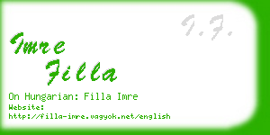 imre filla business card